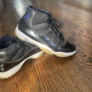 Jordan Black and Blue Sneakers